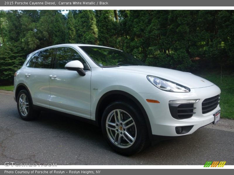 Carrara White Metallic / Black 2015 Porsche Cayenne Diesel