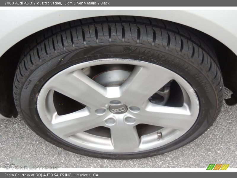 Light Silver Metallic / Black 2008 Audi A6 3.2 quattro Sedan