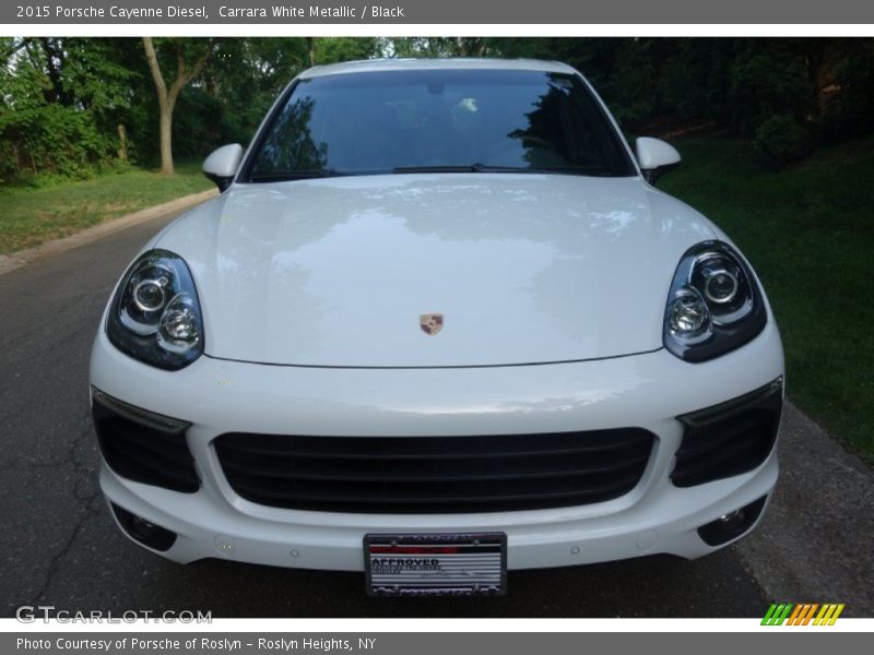 Carrara White Metallic / Black 2015 Porsche Cayenne Diesel
