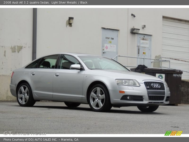 Light Silver Metallic / Black 2008 Audi A6 3.2 quattro Sedan