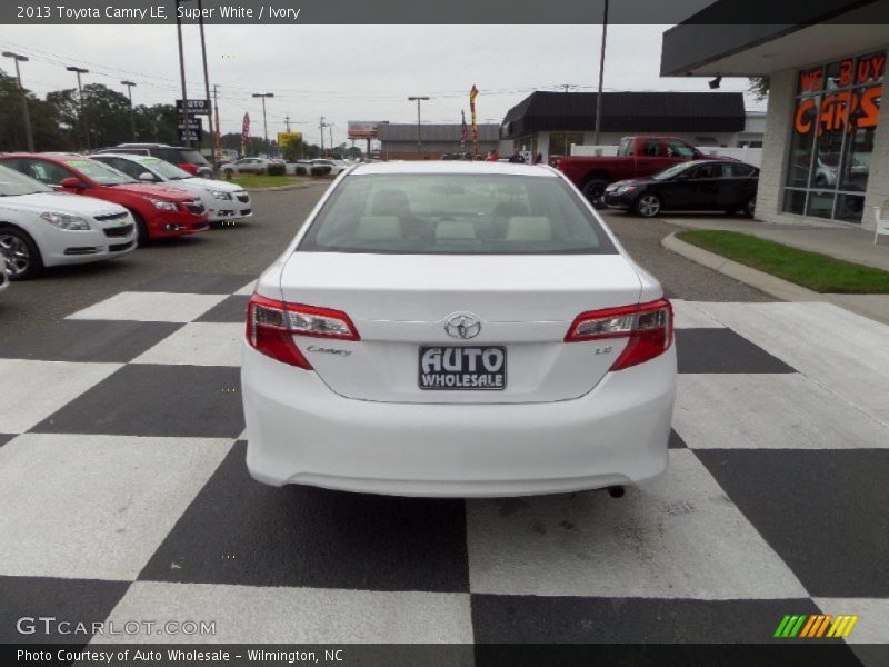 Super White / Ivory 2013 Toyota Camry LE