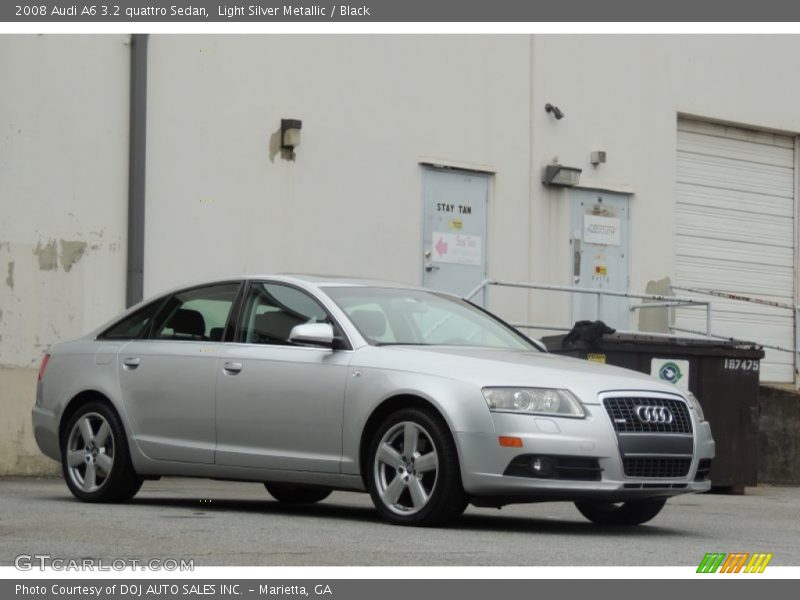 Light Silver Metallic / Black 2008 Audi A6 3.2 quattro Sedan