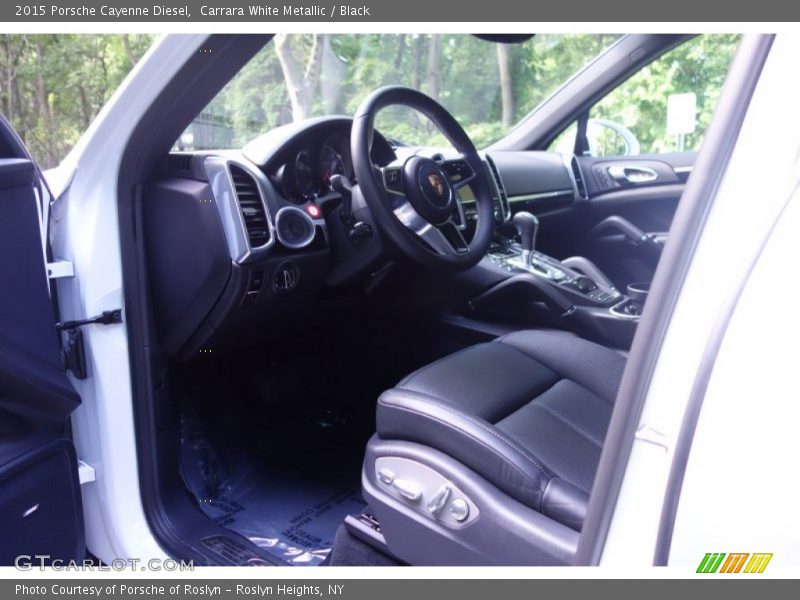 Carrara White Metallic / Black 2015 Porsche Cayenne Diesel