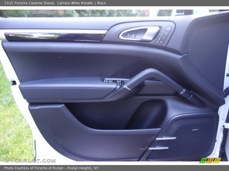 Carrara White Metallic / Black 2015 Porsche Cayenne Diesel