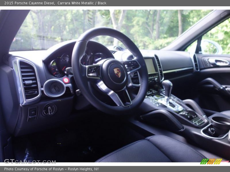 Carrara White Metallic / Black 2015 Porsche Cayenne Diesel