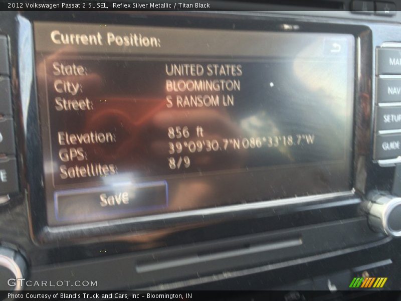 Reflex Silver Metallic / Titan Black 2012 Volkswagen Passat 2.5L SEL