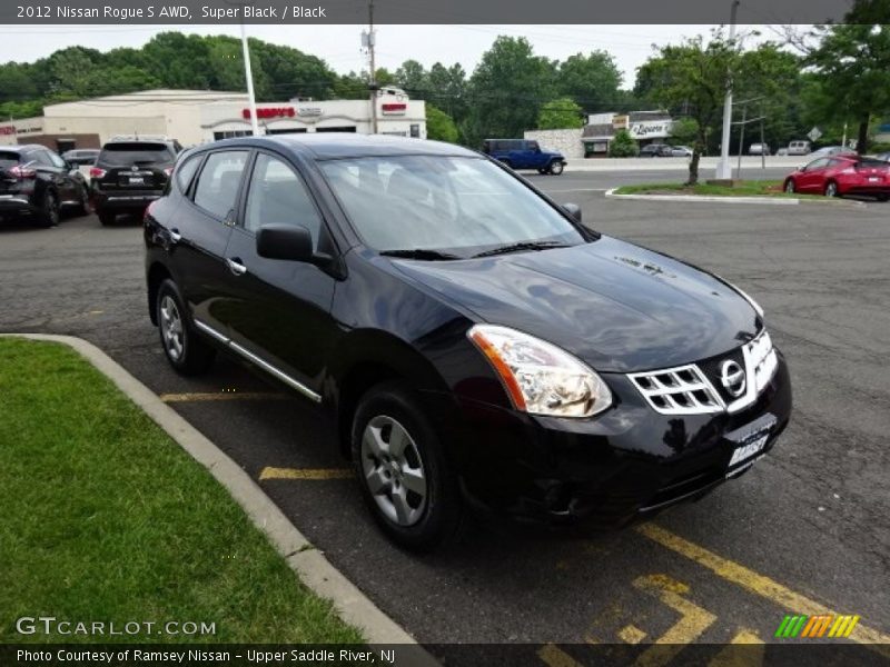 Super Black / Black 2012 Nissan Rogue S AWD