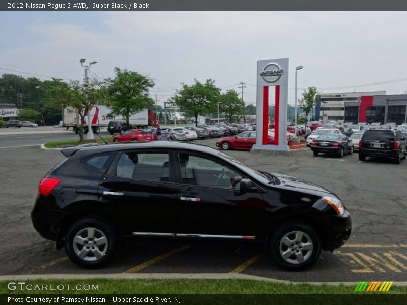 Super Black / Black 2012 Nissan Rogue S AWD