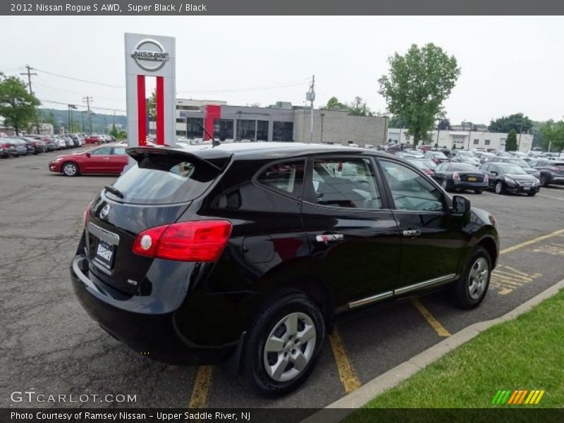 Super Black / Black 2012 Nissan Rogue S AWD
