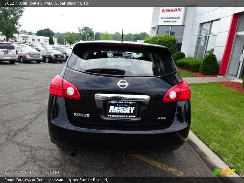 Super Black / Black 2012 Nissan Rogue S AWD