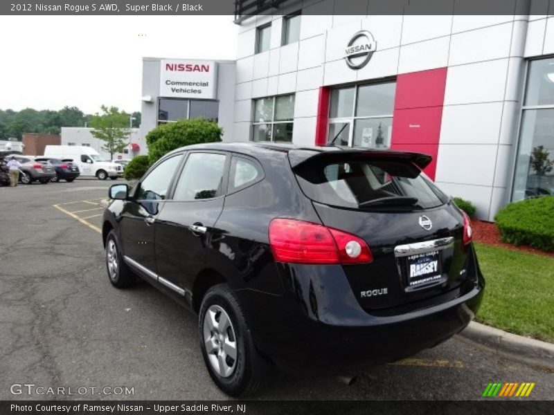 Super Black / Black 2012 Nissan Rogue S AWD