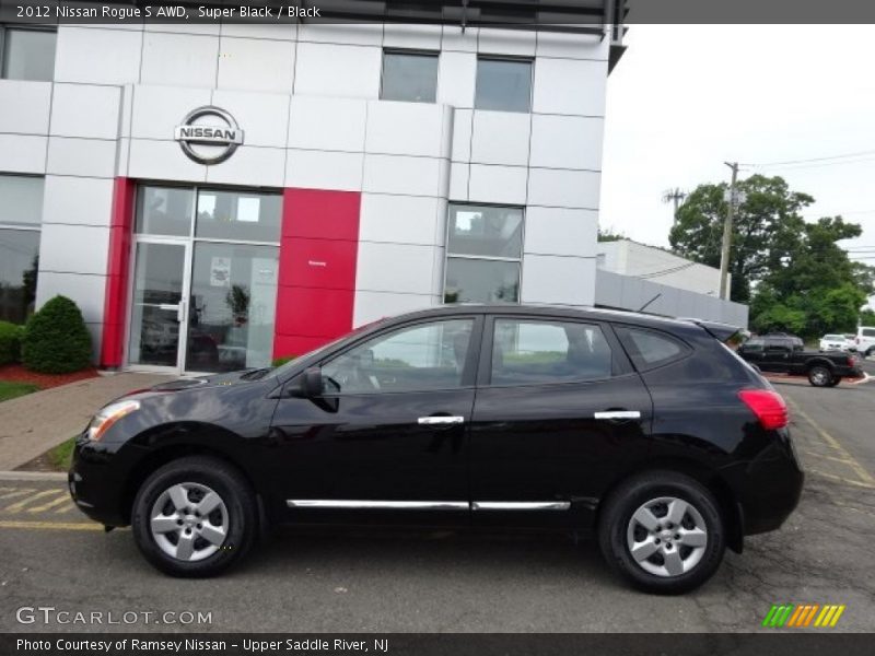 Super Black / Black 2012 Nissan Rogue S AWD