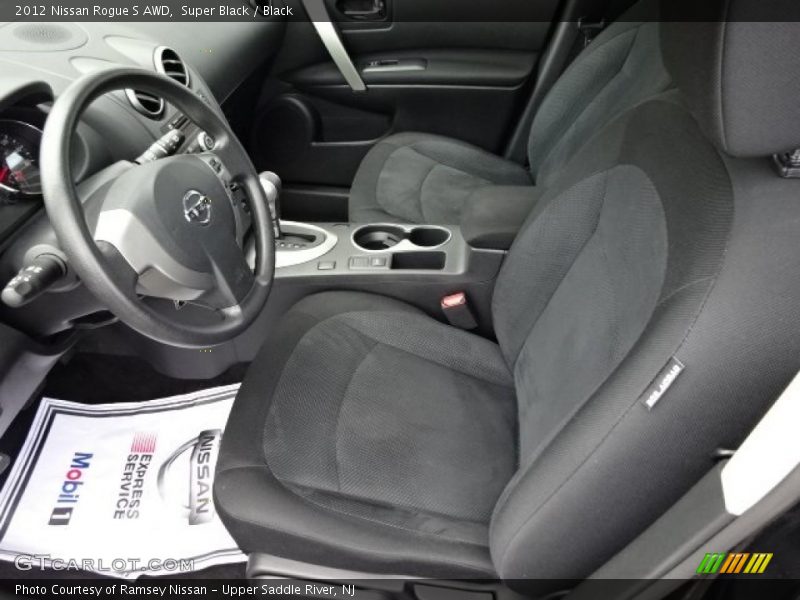 Super Black / Black 2012 Nissan Rogue S AWD