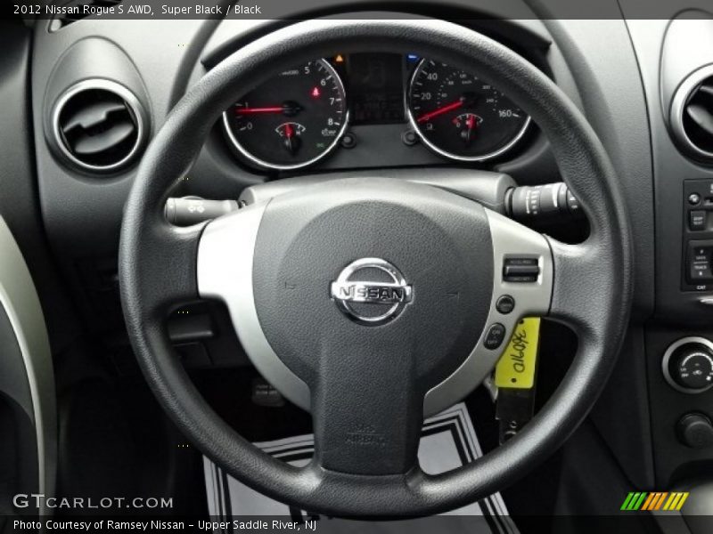 Super Black / Black 2012 Nissan Rogue S AWD