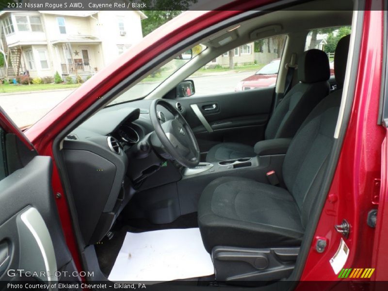 Cayenne Red / Black 2012 Nissan Rogue S AWD