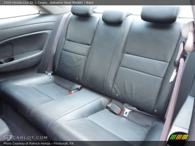Alabaster Silver Metallic / Black 2009 Honda Civic EX-L Coupe