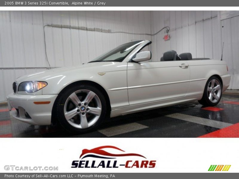 Alpine White / Grey 2005 BMW 3 Series 325i Convertible