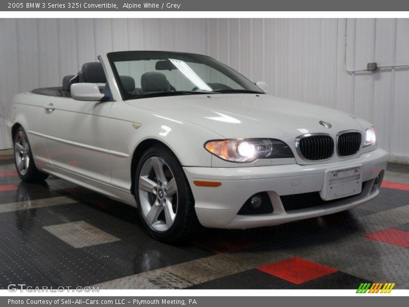 Alpine White / Grey 2005 BMW 3 Series 325i Convertible