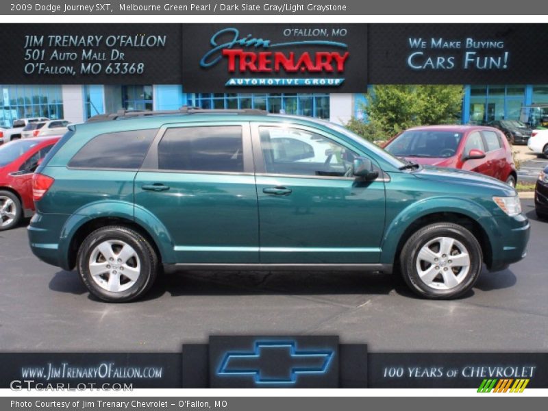 Melbourne Green Pearl / Dark Slate Gray/Light Graystone 2009 Dodge Journey SXT