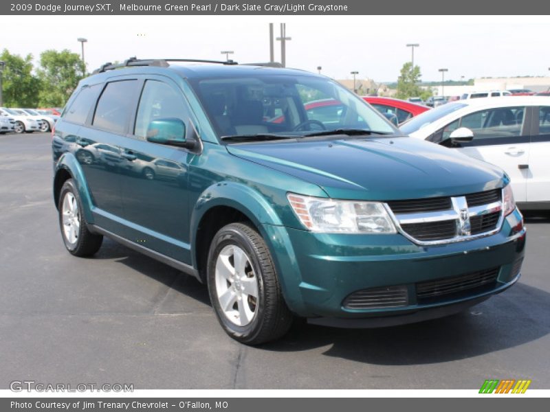 Melbourne Green Pearl / Dark Slate Gray/Light Graystone 2009 Dodge Journey SXT