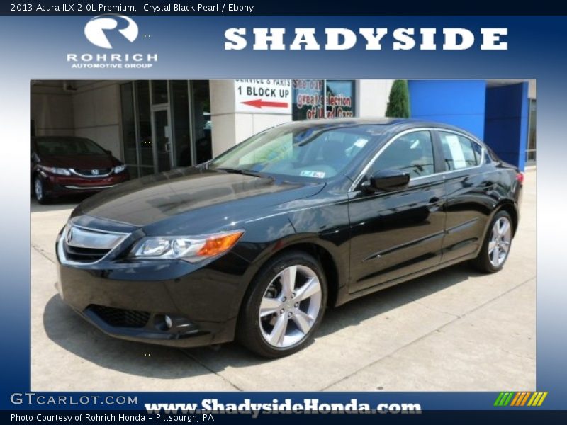Crystal Black Pearl / Ebony 2013 Acura ILX 2.0L Premium