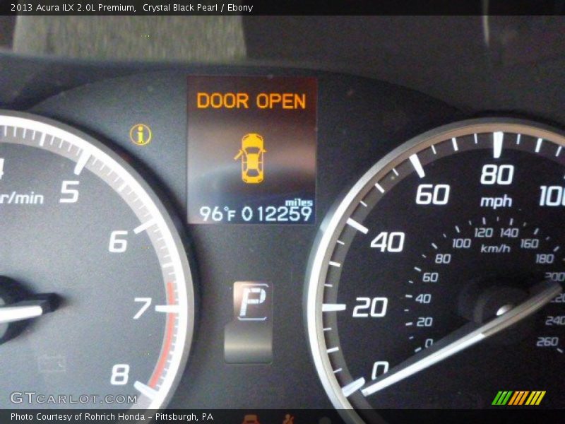 Crystal Black Pearl / Ebony 2013 Acura ILX 2.0L Premium