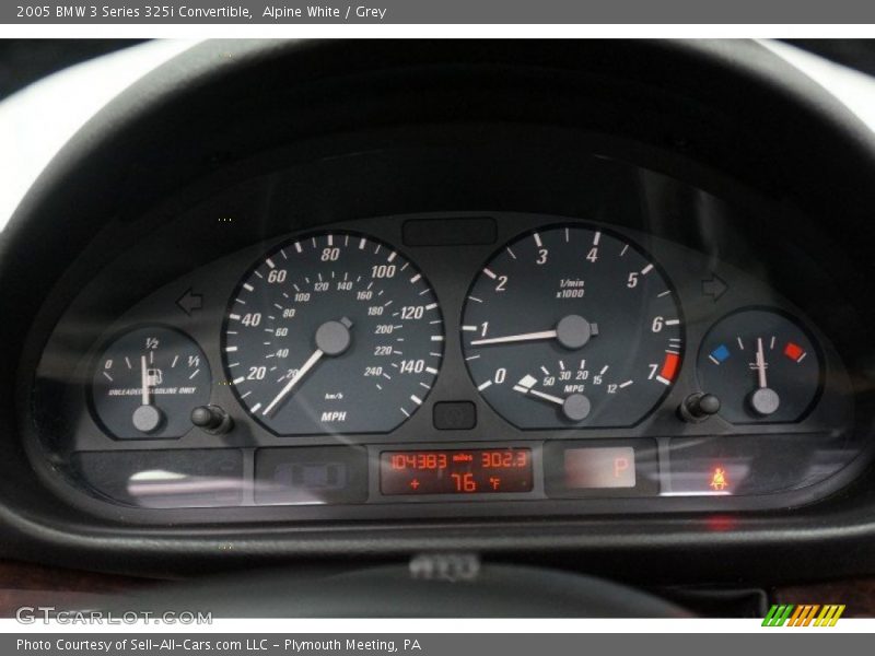 Alpine White / Grey 2005 BMW 3 Series 325i Convertible