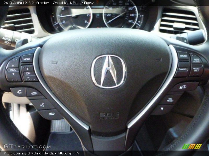 Crystal Black Pearl / Ebony 2013 Acura ILX 2.0L Premium