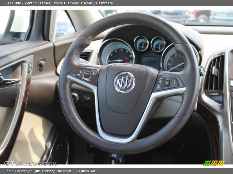White Diamond Tricoat / Cashmere 2014 Buick Verano Leather