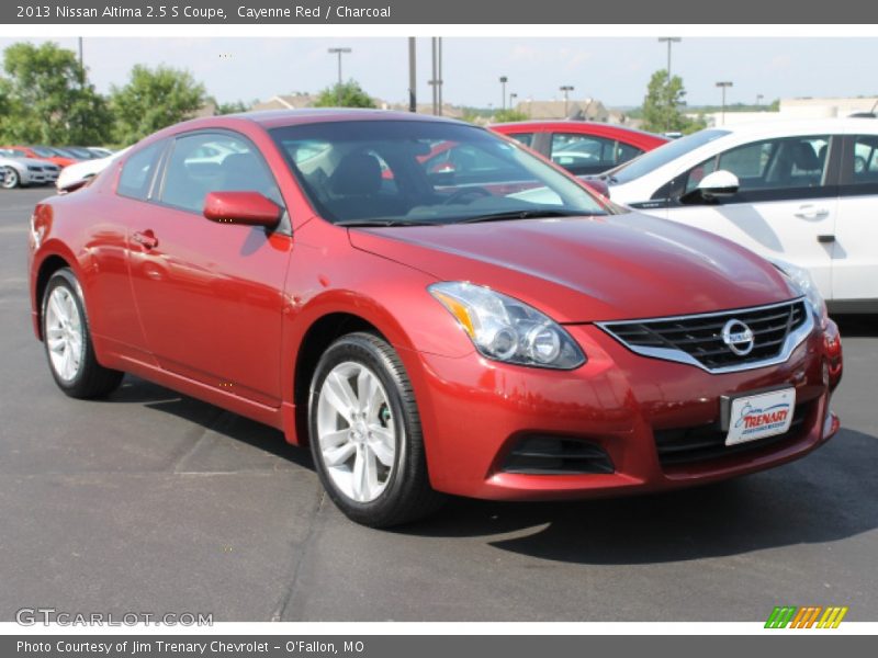 Cayenne Red / Charcoal 2013 Nissan Altima 2.5 S Coupe