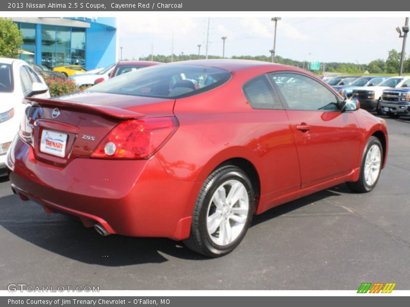 Cayenne Red / Charcoal 2013 Nissan Altima 2.5 S Coupe