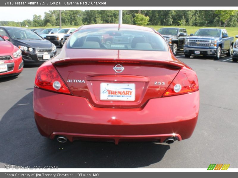 Cayenne Red / Charcoal 2013 Nissan Altima 2.5 S Coupe