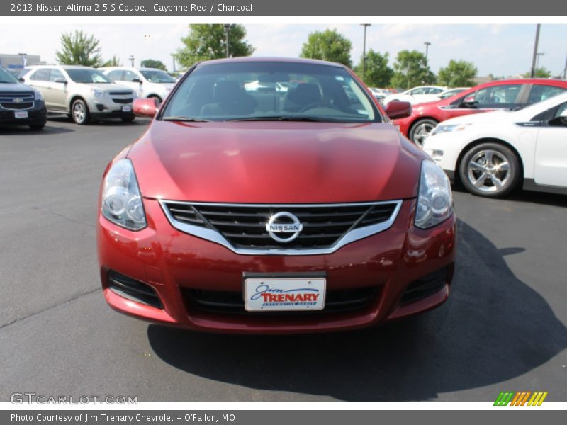 Cayenne Red / Charcoal 2013 Nissan Altima 2.5 S Coupe