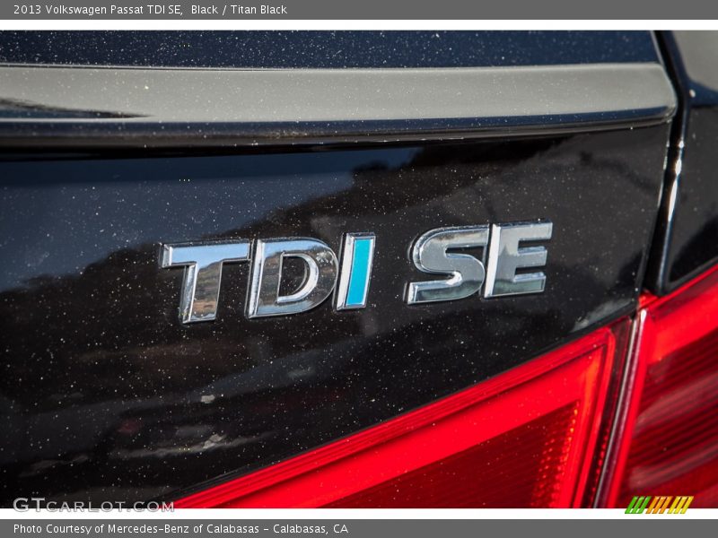 Black / Titan Black 2013 Volkswagen Passat TDI SE