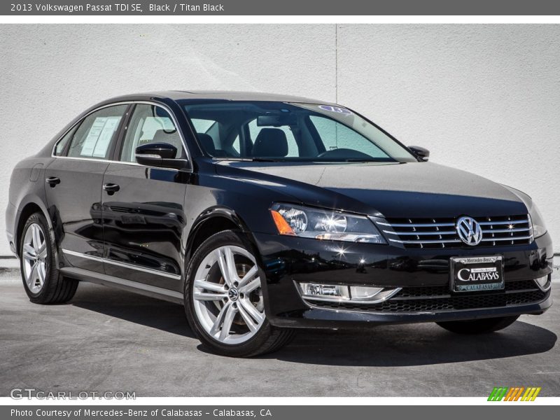 Black / Titan Black 2013 Volkswagen Passat TDI SE