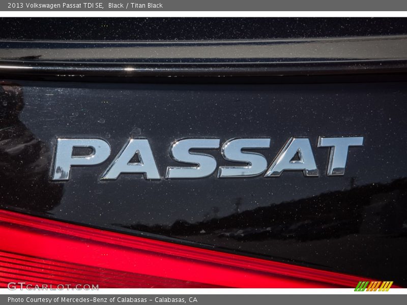 Black / Titan Black 2013 Volkswagen Passat TDI SE