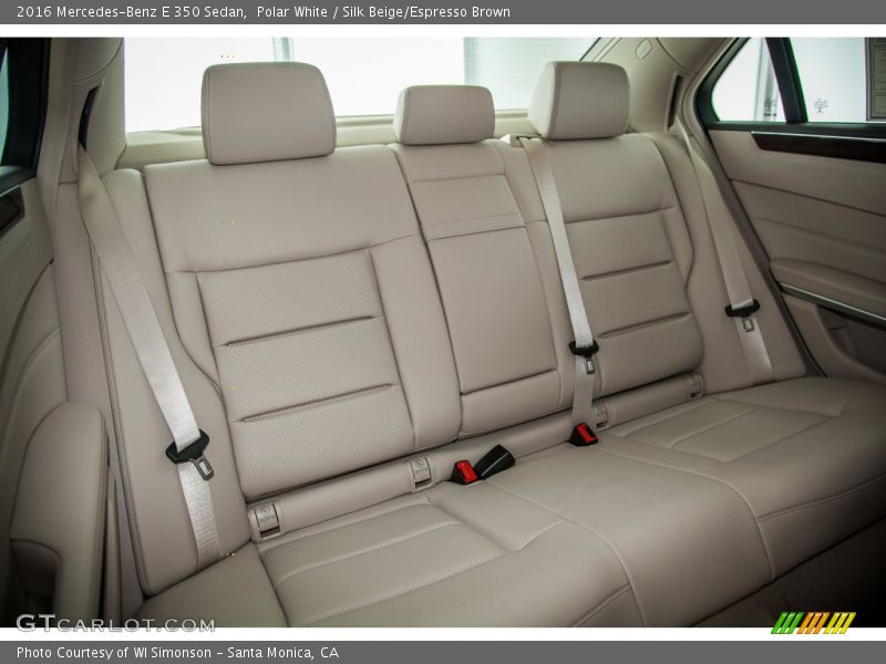 Polar White / Silk Beige/Espresso Brown 2016 Mercedes-Benz E 350 Sedan