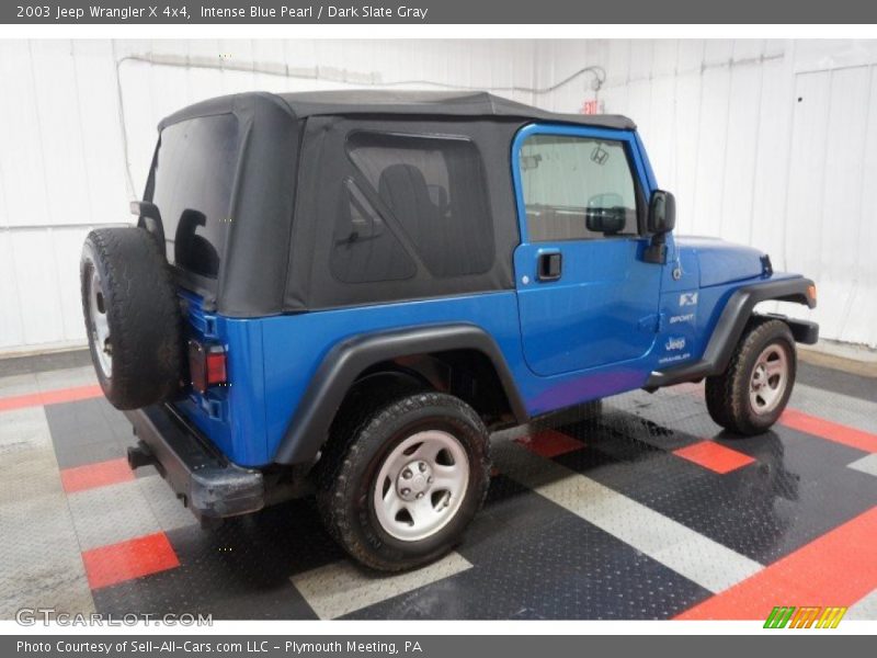Intense Blue Pearl / Dark Slate Gray 2003 Jeep Wrangler X 4x4