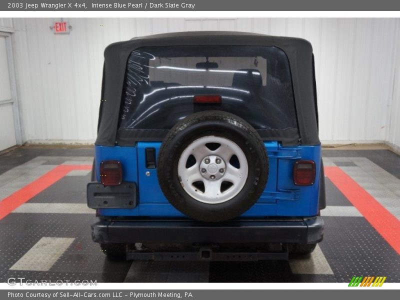 Intense Blue Pearl / Dark Slate Gray 2003 Jeep Wrangler X 4x4