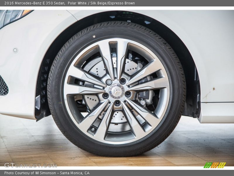 Polar White / Silk Beige/Espresso Brown 2016 Mercedes-Benz E 350 Sedan