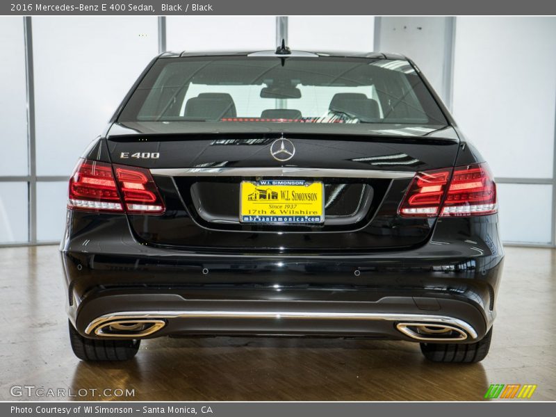 Black / Black 2016 Mercedes-Benz E 400 Sedan