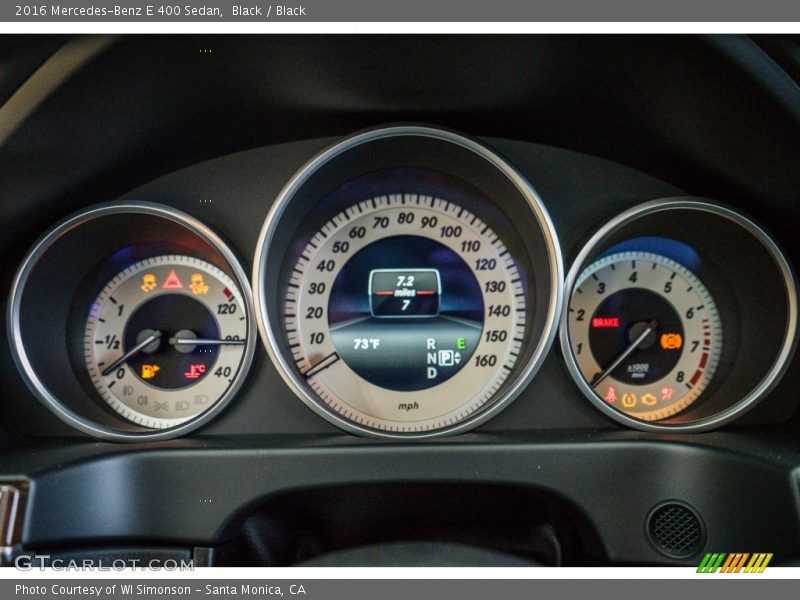  2016 E 400 Sedan 400 Sedan Gauges