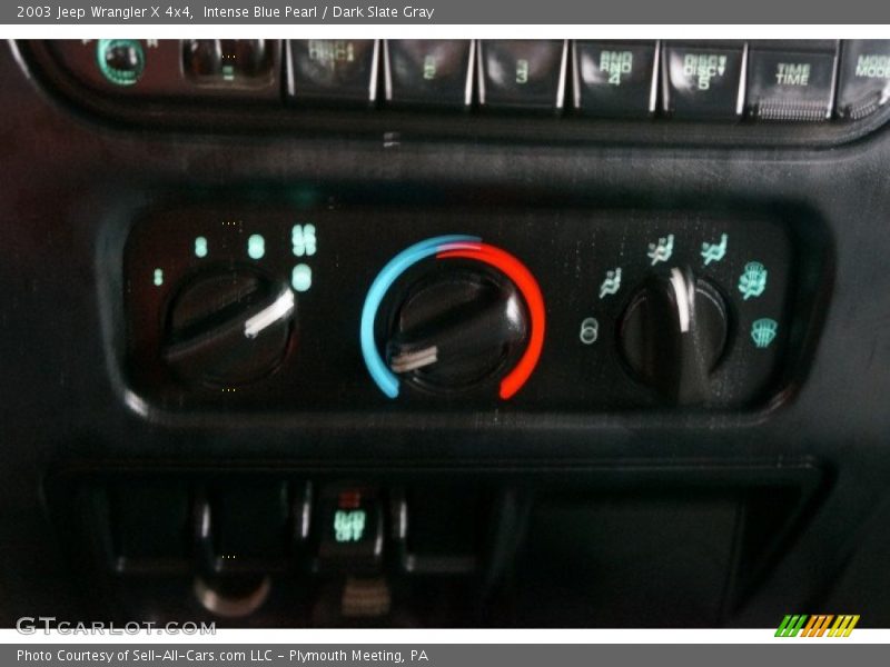 Intense Blue Pearl / Dark Slate Gray 2003 Jeep Wrangler X 4x4