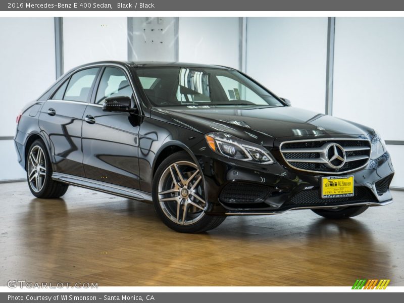 Black / Black 2016 Mercedes-Benz E 400 Sedan