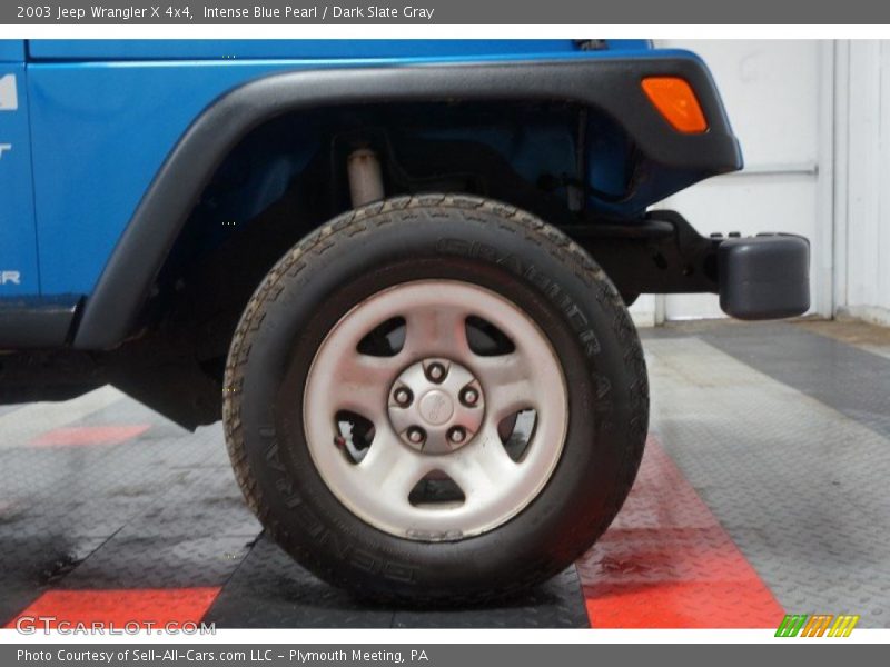 Intense Blue Pearl / Dark Slate Gray 2003 Jeep Wrangler X 4x4