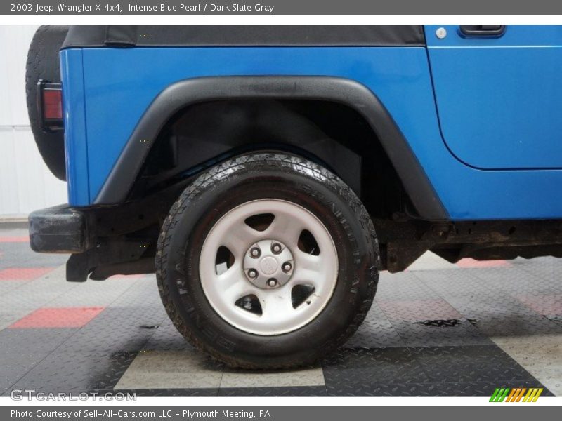 Intense Blue Pearl / Dark Slate Gray 2003 Jeep Wrangler X 4x4