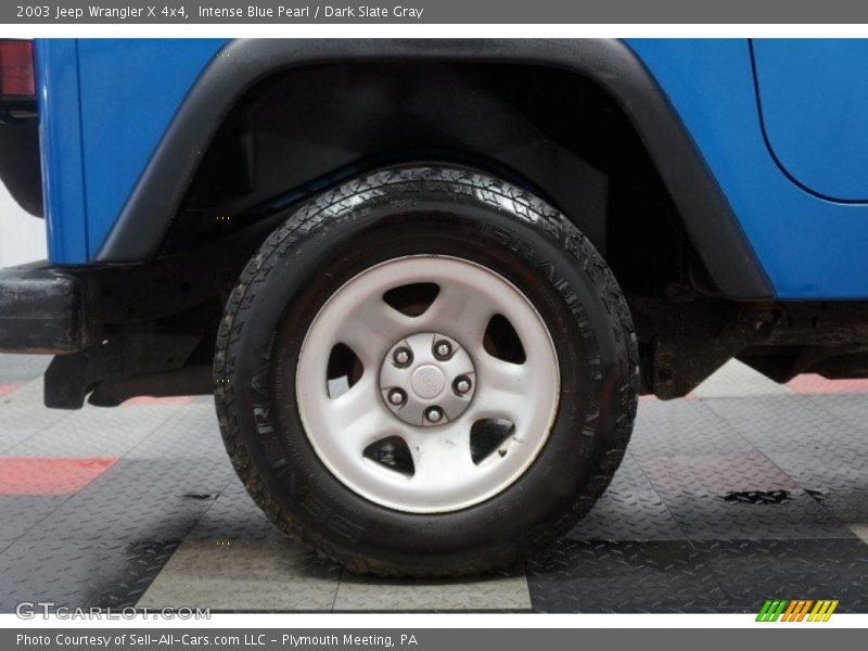 Intense Blue Pearl / Dark Slate Gray 2003 Jeep Wrangler X 4x4