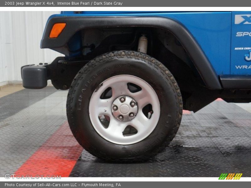 Intense Blue Pearl / Dark Slate Gray 2003 Jeep Wrangler X 4x4