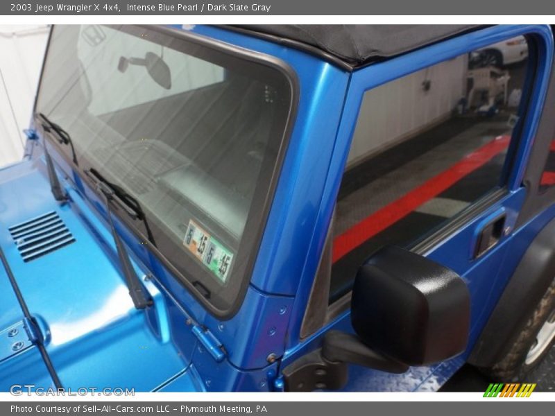 Intense Blue Pearl / Dark Slate Gray 2003 Jeep Wrangler X 4x4