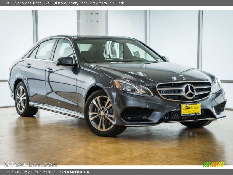 Steel Grey Metallic / Black 2016 Mercedes-Benz E 250 Bluetec Sedan